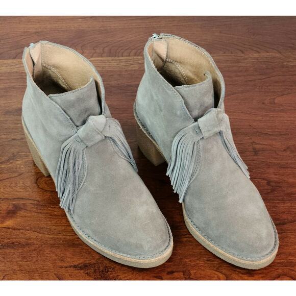 UGG Corin Slip On Suede Block Heel Ankle Boots Bootie Women's Size 6 1018642 - Picture 2 of 9